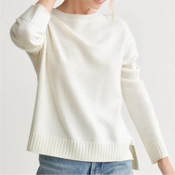 Jenni Kayne Everyday Sweater Cream Off White Wool Cashmere Small - Picture 8 of 8
